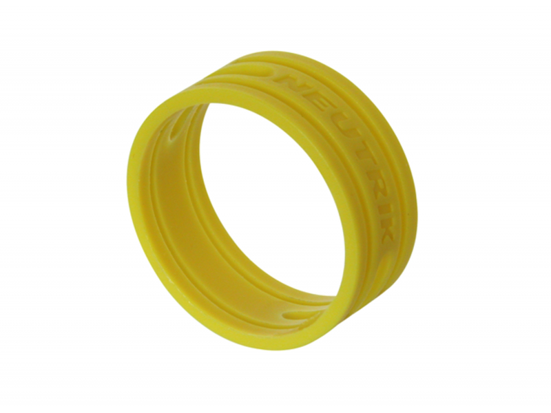 NEUTRIK XXR-4 pierścień kodujący żółty na złącze XLR  wykonany z tworzywa sztucznego. 9 kolorów do wyboru.. 9 kolorów do